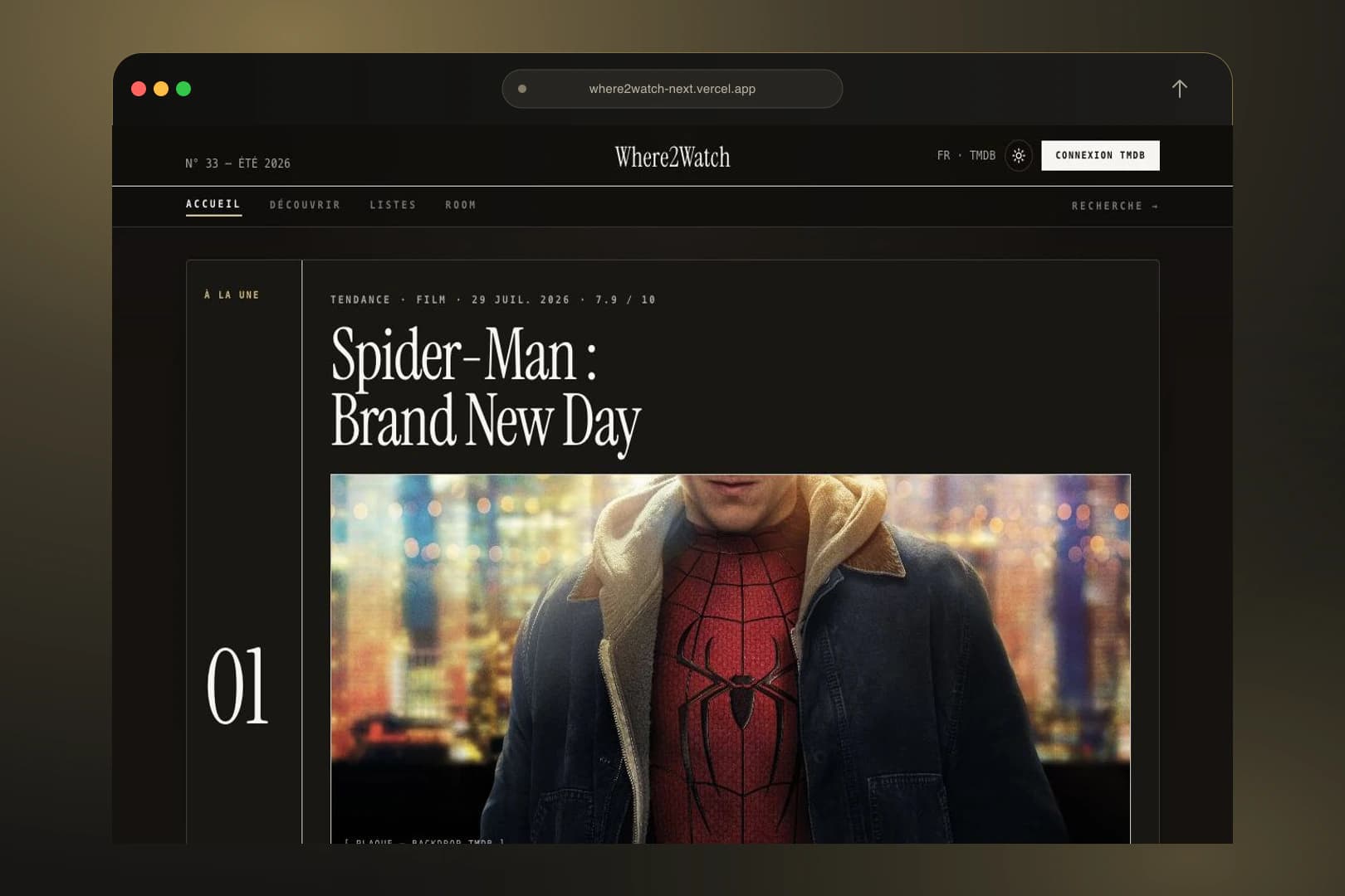 Aperçu de Movie Explorer
